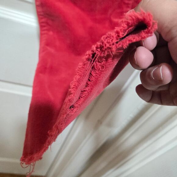 Kut From The Kloth Farrah Baby Bootcut Red Corduroy Pants Women’s Size 4 - Picture 6 of 8